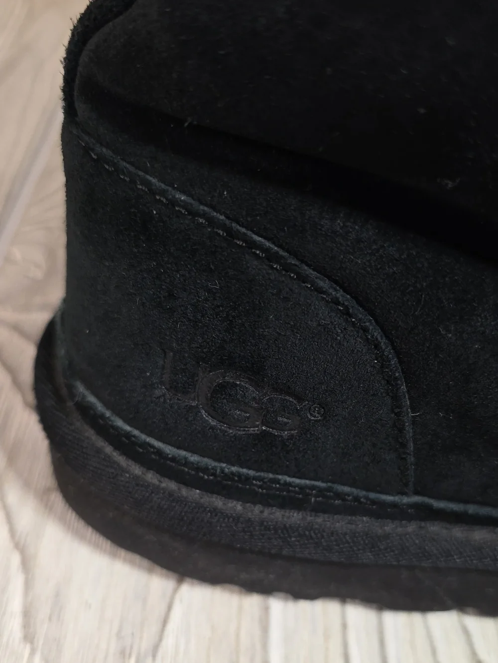 UGG Harkley Black Suede Lace Up Chukka Boots Mens Size 12